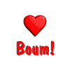 Gif animé coeur boum